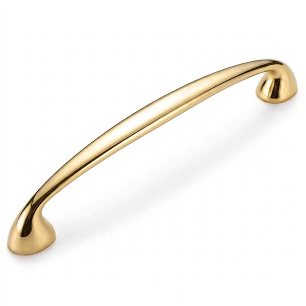 Metal Style Maniglia per Mobili in Zama Ottonato Lucido MOD. 235